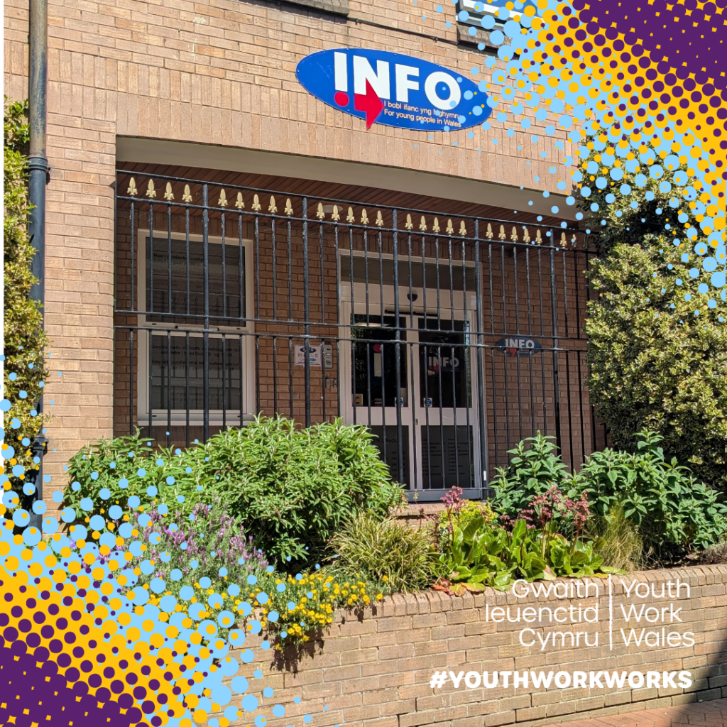 photo of the outside of the INFO Shop building